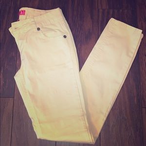 Zanadi Yellow Pants Cotton Skinny Size 5